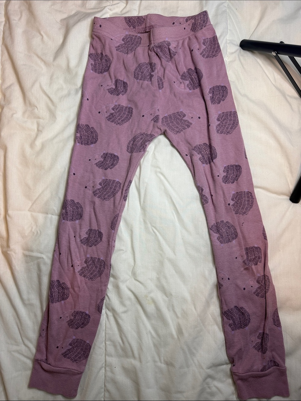 Old Navy Mauve Leaf-Print Stretch Leggings